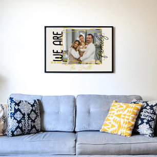 Póster Moda Monogramada moderna Somos familia