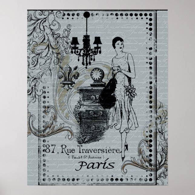 Póster Moda parisina (Frente)