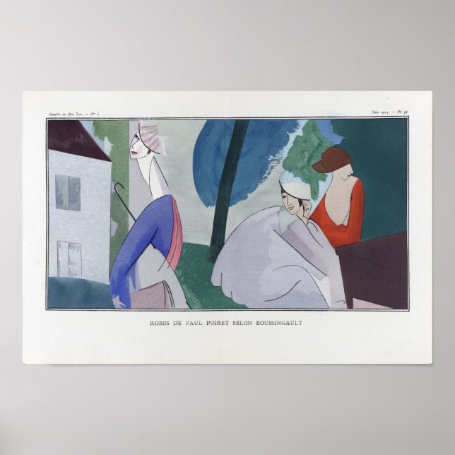 Póster Moda parisina, 1914 (Frente)