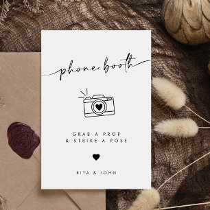 Póster Moda Rótulo moderno de Boda de foto