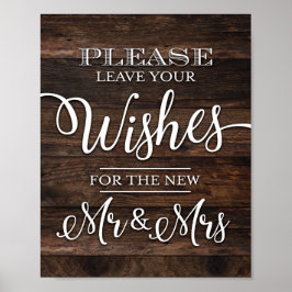 Póster Moda Rústica DESEA IMÁGENES DE Rótulo PARA MR Y LA