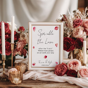 Póster Moda salpicar el amor Petal Toss despedir al Boda