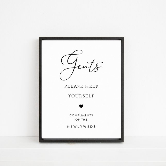 Póster Moda Script Gents Rótulo Boda de cesta de baño (Subido por el creador)