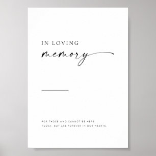 Póster Moda + Sencillo Guión Moderno En Memoria Del Rótul