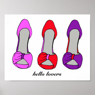 Póster Moda Stiletto Heels Shoe Lover