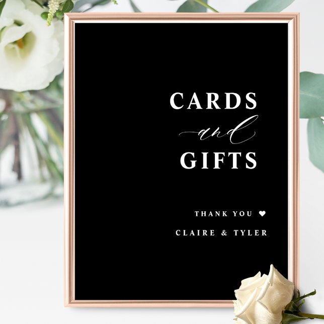 Póster Moda, tarjetas mínimas y regalos Rótulo Boda negro (Subido por el creador)
