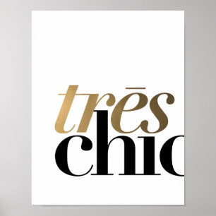 Póster Moda TRES 11x14'' POSTER DE TIPOGRAFÍA