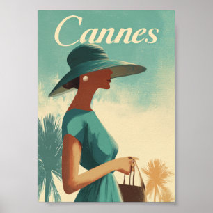 Póster Moda vintage de Cannes