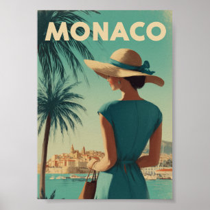 Póster Moda vintage de Mónaco