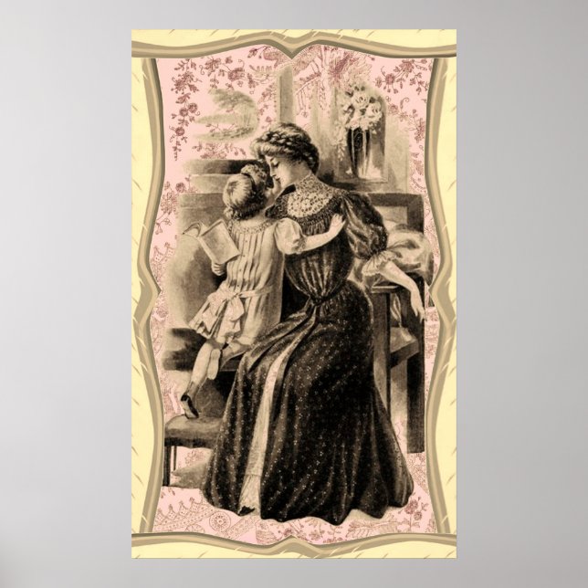 Póster Modas antiguas de 1900 (Frente)