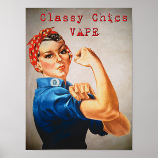 Póster Modas clásicas vape Rosie Poster