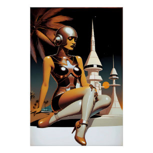 Póster Modas Cybernautas - Arte de Ken Gage