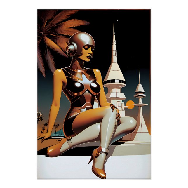 Póster Modas Cybernautas - Arte de Ken Gage (Anverso)