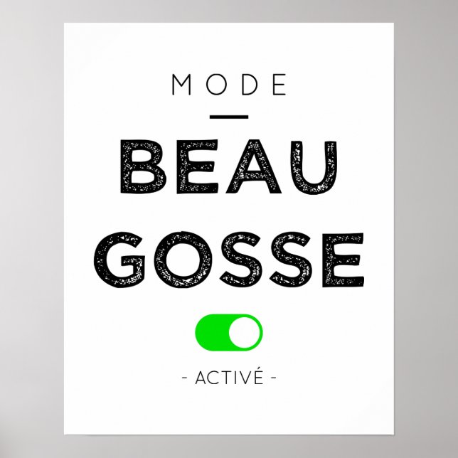 Póster Mode beau gosse (Frente)