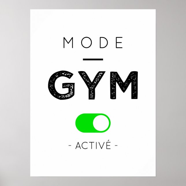 Póster Mode gym active (Frente)