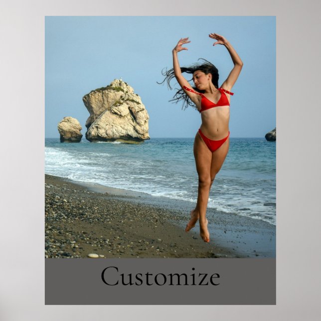 Póster Modelo bikini bailando Thunder_Cove (Frente)