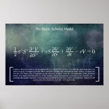 Modelo Black-Scholes - Poster de matemáticas