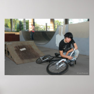 Póster Modelo BMX de Escenario