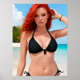 Póster Modelo de bikini