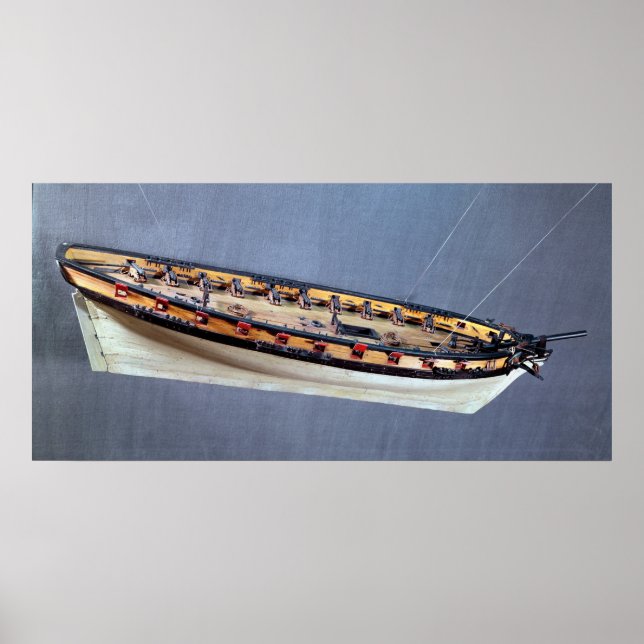 Póster Modelo de buque pirata, c.1810 (Frente)