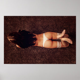 Póster Modelo de lencería sexy Poster fotográfico
