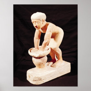 Póster Modelo de un hombre haciendo cerveza, de Saqqara