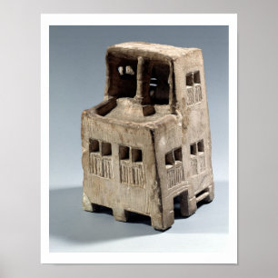 Póster Modelo de una casa (piedra caliza)