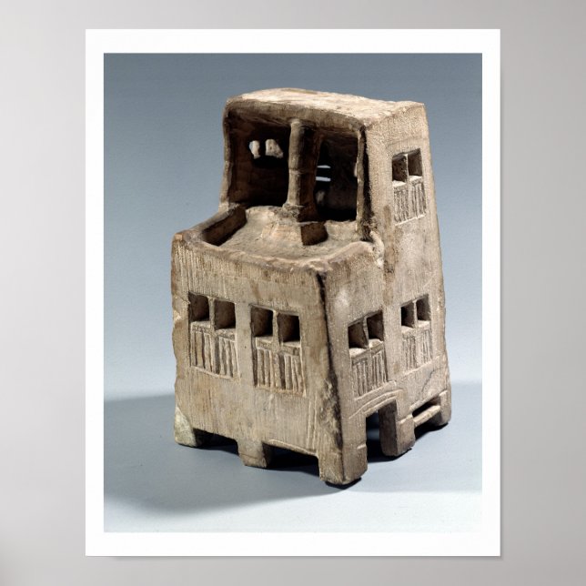 Póster Modelo de una casa (piedra caliza) (Frente)