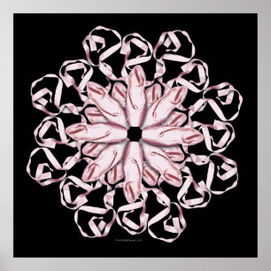 Póster Modelo del ballet (rosa)