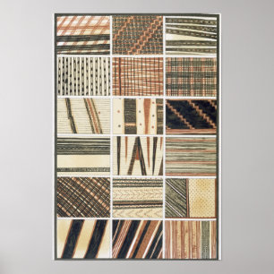 Póster Modelo del tapa polinesio del cocinero