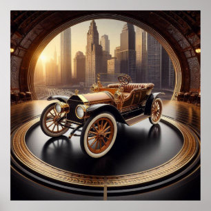 Póster Modelo Hupmobile 20 Roadster 01X