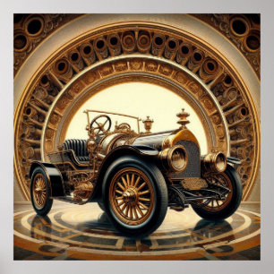 Póster Modelo Hupmobile 20 Roadster 02X