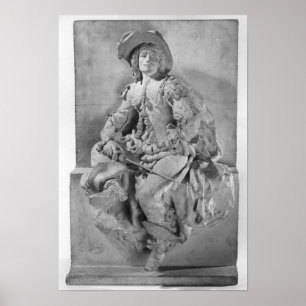 Póster Modelo para el monumento a Alejandro Dumas Pere