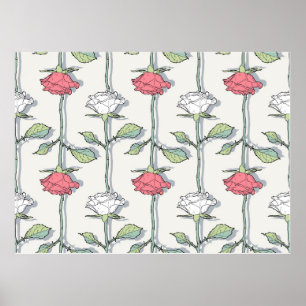 Póster Modelo sin soldadura de Rosa