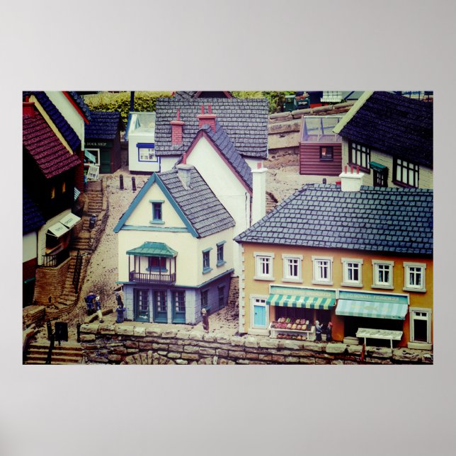 Póster Modelos de edificios costeros (Frente)