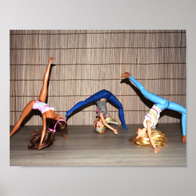 Póster Modelos Entrenando. (Frente)