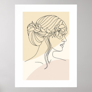Póster Modern Abstract Shapes Wall Art