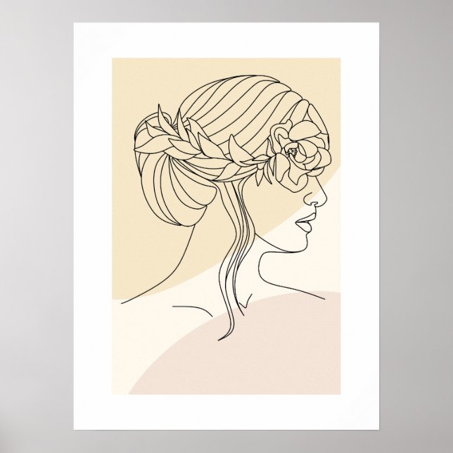 Póster Modern Abstract Shapes Wall Art (Frente)