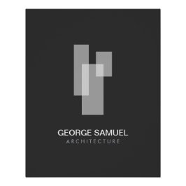 Póster Modern Architectural Blocks Logo Download