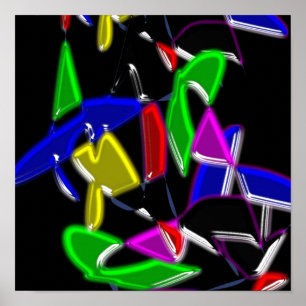 Póster Modern art paintings ,Colour explosion