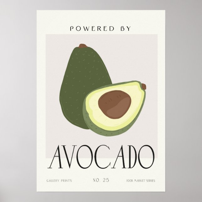 Póster Modern Avocado Wall Art Kitchen Decor (Frente)