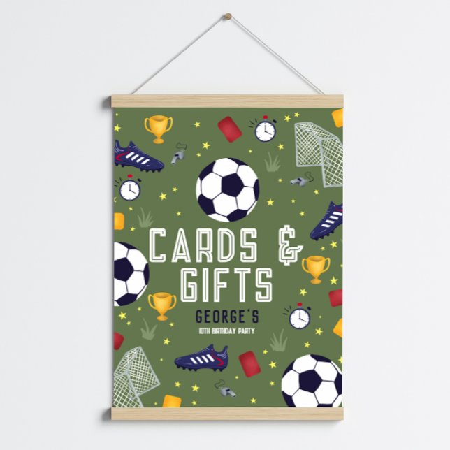 Póster Modern Boys Soccer ball Cards & Gifts Poster (Subido por el creador)