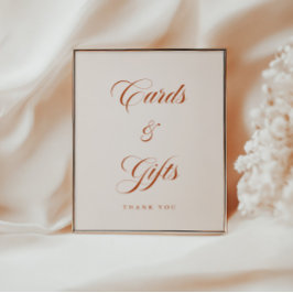 Póster Modern Cards and Gifts Bridal Shower Table