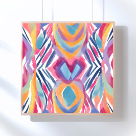 Póster Modern Colorful Contemporary | Watercolor Bright