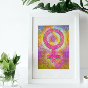 Póster Modern Colorful Venus Symbol