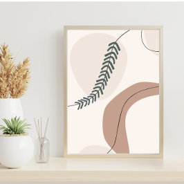 Póster Modern Earth Tones Contemporary Art