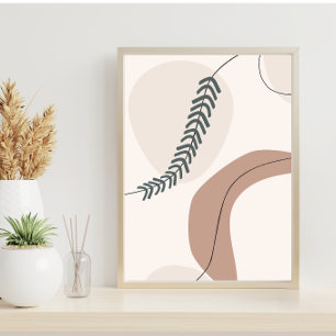 Póster Modern Earth Tones Contemporary Art