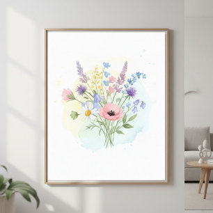 Póster Modern Flower Wall Art – Botanical Prints for Home