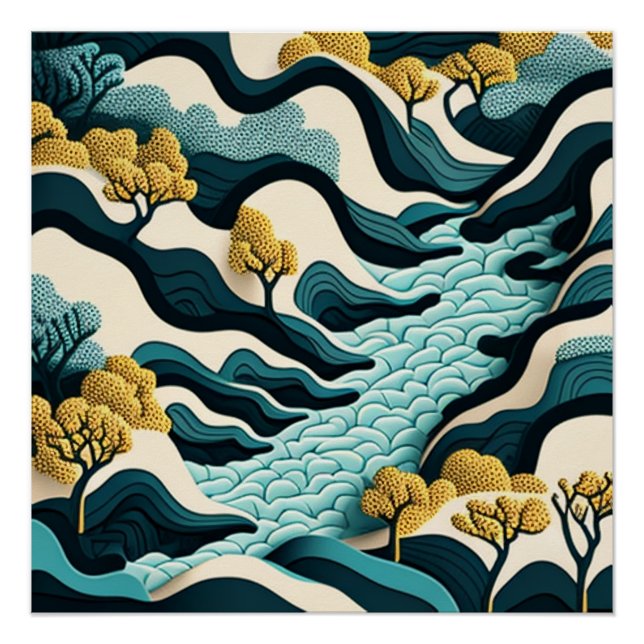 Póster Modern Landscape (Anverso)