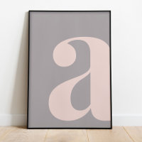 Modern Letter A Poster